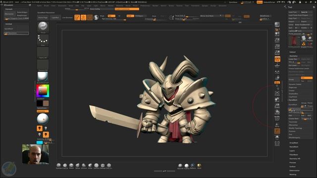 4. Making custom menu in Zbrush смотреть онлайн
