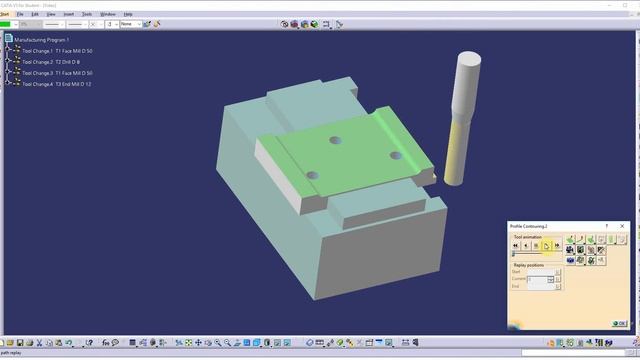Catia V5 Machining (CAM) CNC programming- clamp part_1 смотреть онлайн