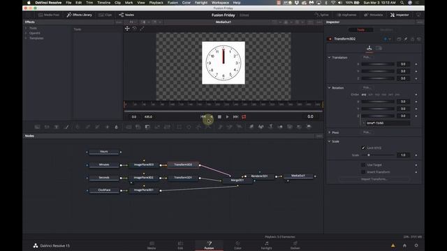 Creating An Analog Clock In Davinci Resolve Fusion