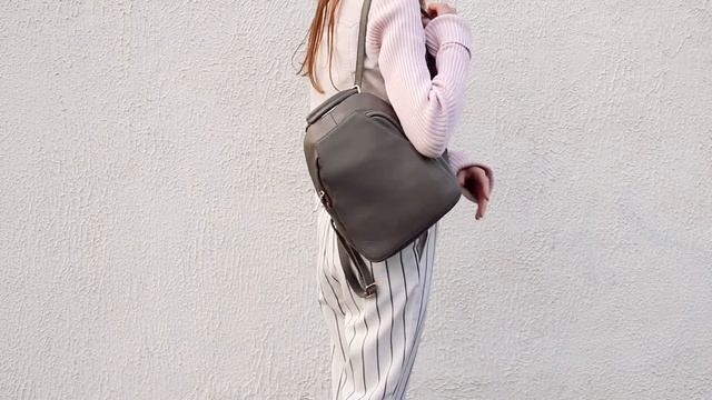REALER grey backpack from AliExpress смотреть онлайн