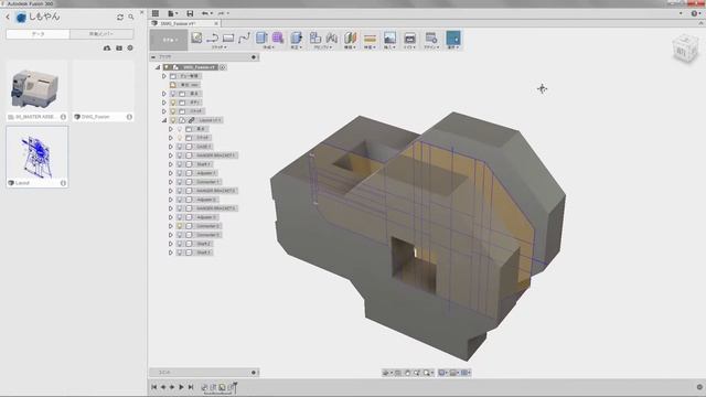 Fusion360：AutoCADのDWGファイルから3Dモデル作成 смотреть онлайн