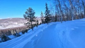 глк Губаха. Спуски на горных лыжах и сноуборде с Креста. Каменная Гряда. Таёжная трасса. #Уралбанда