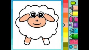 BIMI BOO COLORING APP | Coloring Monkey, Sheep, and Frog