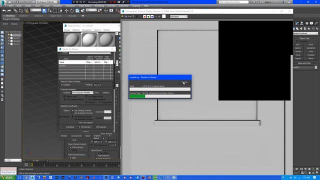 3DS Max: Single Mesh AO Bake (Mental Ray) смотреть онлайн