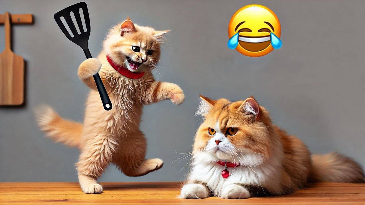 Приколы с котами 2025!😈 Смешные коты 2025!😈СМЕШНОЕ ВИДЕО о Животных2025!😈 СМЕШНЫЕ ЖИВОТНЫЕ 2025! смотреть онлайн