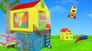 Игровая палатка «Домик на дереве» в стиле «Свинка Пеппа»