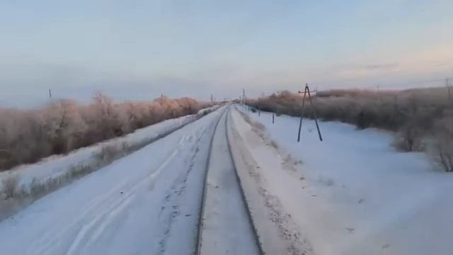Весь участок Илецк Оренбург в кабине машиниста тепловоза смотреть онлайн