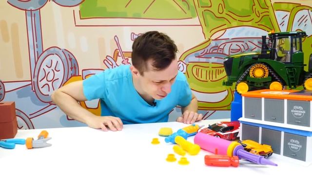 ТОБОТЫ игры гонки онлайн! - Фёдор ремонтирует Машинки Трансформеры. Видео игрушки для мальчиков смотреть онлайн