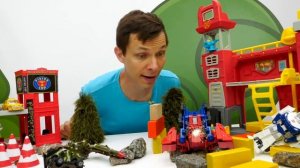 Новые игры Трансформеры - Автоботы и ТойМастер на штурме Базы! - Онлайн видео игры битвы