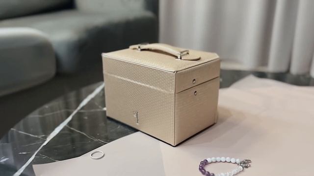 Шкатулка для украшений S-502D2-4BE бежевый смотреть онлайн