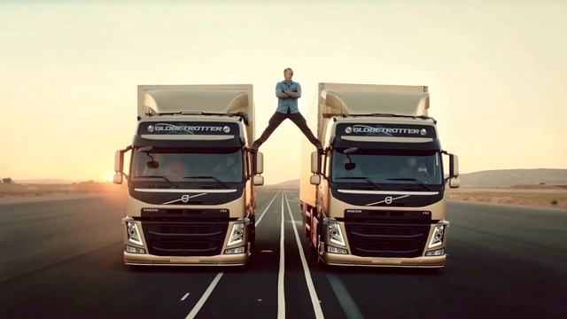Volvo Van Damme Epic Splits Donald Trump! смотреть онлайн