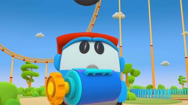 Лева Грузовичок собирает фонтан! Развивающие мультики про машинки для детей - новые серии смотреть онлайн