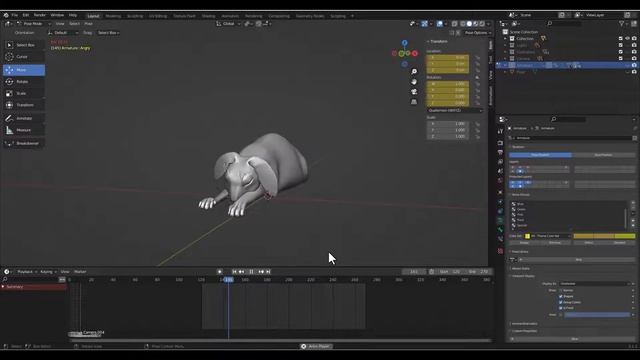 3d Rabbit Rigged & Animation in Blender #shorts #shortsvideo #reels #mammals #animation смотреть онлайн