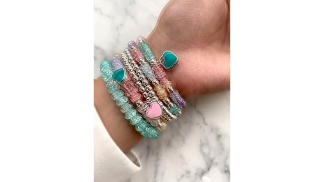 Цукровий кварц рондель, Гематит срібло смотреть онлайн