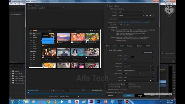 How To EXPORT Video In Premiere Pro (sinhala) смотреть онлайн