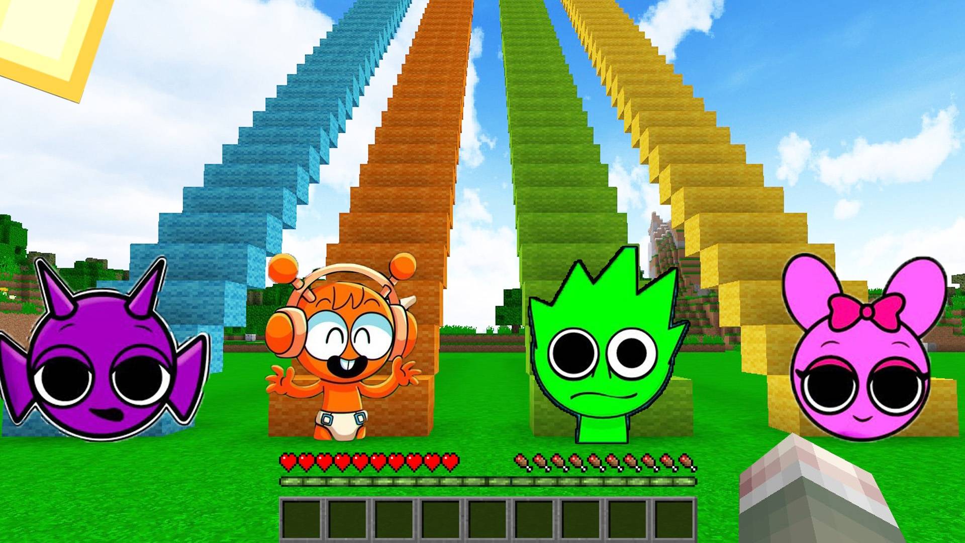 ВЫБЕРИ ПРАВИЛЬНУЮ ЛЕСТНИЦУ СО СПРУНКАМИ ДЛЯ ВЫЖИВАНИЯ В МАЙНКРАФТ Смешные моменты смотреть онлайн