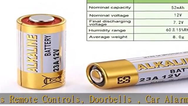 LiCB A23 23A 12V Alkaline Battery (5-Pack)