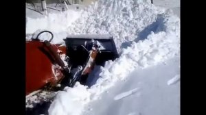 Трактор Т-4А - БУЛЬДОЗЕР ЖЁСТКО ТОЛКАЕТ СНЕГ!