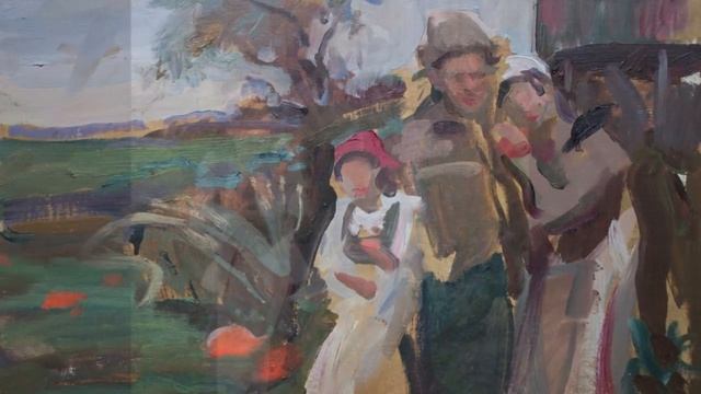 Grandpa's Harvest 40" x 60" oil, Daniel Gerhartz смотреть онлайн