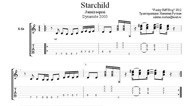 Funky Riff Blog - Starchild (Jamiroquai)