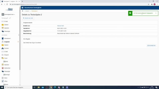 IServ: Aufgaben смотреть онлайн
