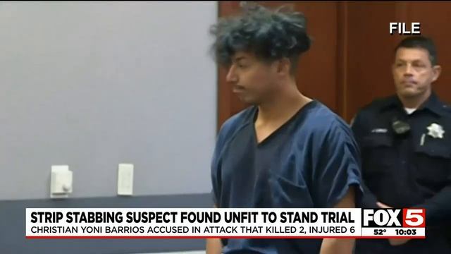Man held in Las Vegas Strip stabbings found unfit for trial смотреть онлайн