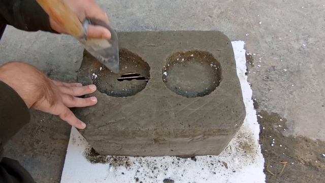 wood stove from cement | diy смотреть онлайн
