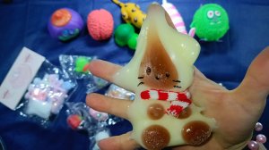 АСМР СКВИШИ ✨ ТАБА СКВИШИ лапки 🐾 приятные звуки АСМР РАСПАКОВКА АСМР СКВИШИ и антистрессы 🥰