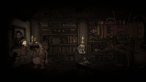 Нападение Кварга на героя и старика в Creepy Tale: Some Other Place