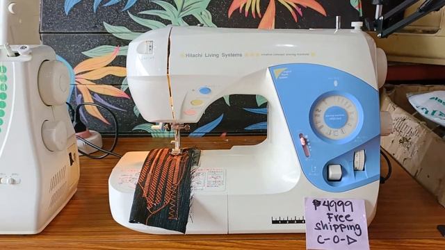 Jaguar brand.model=} Hitachi living system.16 stitch and button holler edging stitch. смотреть онлайн