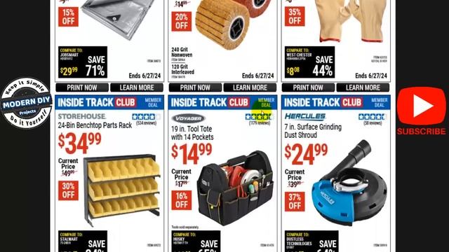 Harbor Freight Inside Track Club Deals June 2024 Over 200 New Coupon Deals for ITC Members смотреть онлайн