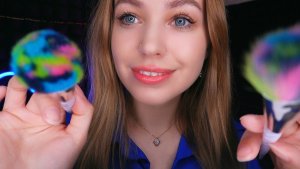 АСМР массаж лица кисточками