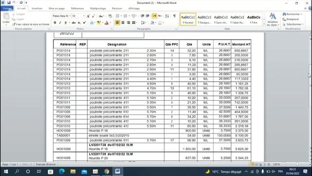 Convertir un document pdf en word où excel