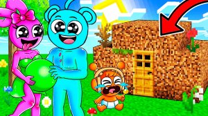 СЕМЬЯ СПРУНКОВ БЕРЕМЕННА и Я ПОСТРОИЛ ИМ ДОМ В МАЙНКРАФТ СПРАНКИ