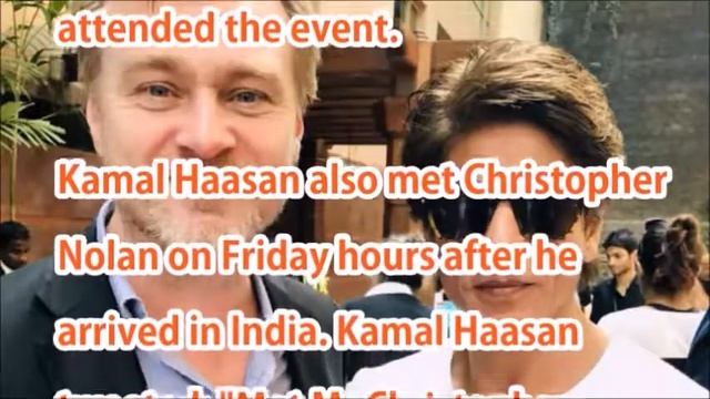 Shah Rukh Khan Meets Christopher Nolan, Tweets His Fanboy Moment смотреть онлайн