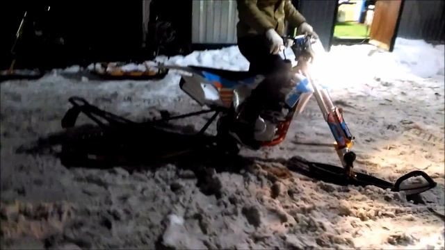 Гусеничная приставка или Snowbike KAYO K1 2016
