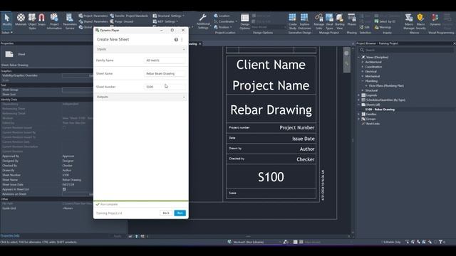 Create Sheet With Dynamo смотреть онлайн