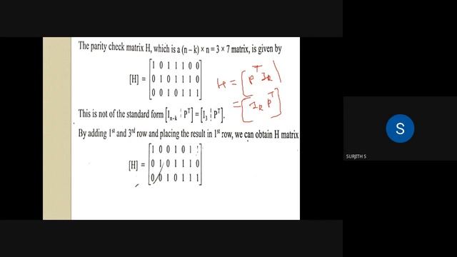 KTU ECT 306 ITC PARITY CHECK MATRIX ,INTERRELATION BETWEEN POLYNOMIAL AND MATRIX VIEW POINT module смотреть онлайн