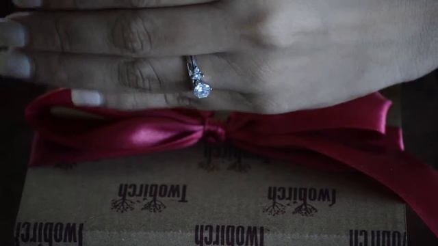 0.25 Ct. Round And Marquise Wedding Ring Wrap - TwoBirch  TB-WRAP-0005-WG-E