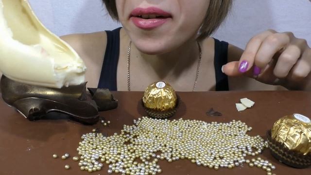 ASMR EDIBLE HIGH HEELS SHOES (Crunchy Chocolate Eating Sounds) NO TALKING Mukbang | JULS-ASMR