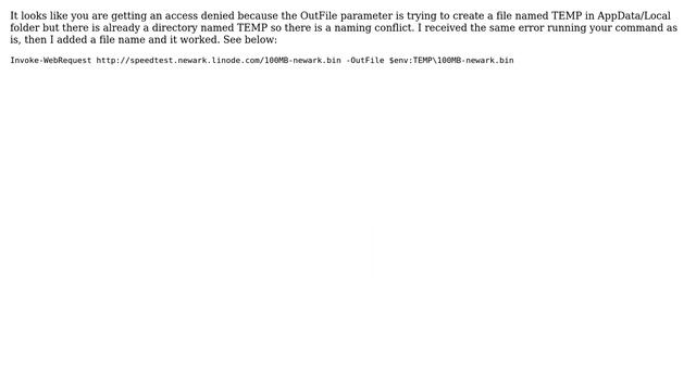 DevOps & SysAdmins: Invoke-WebRequest Access to Path is Denied UnauthorizedAccessException смотреть онлайн