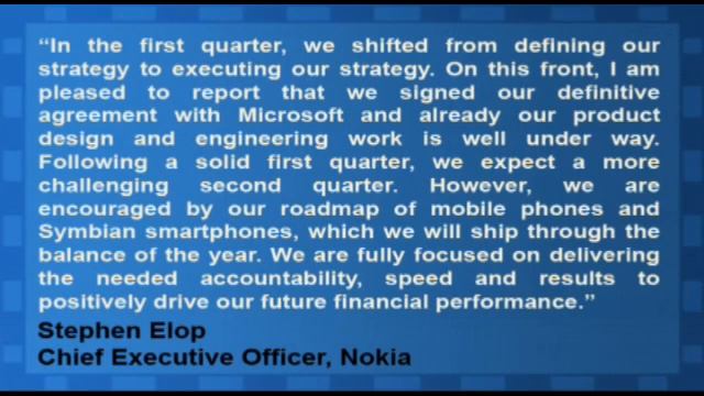 Nokia Posts Solid Q1 Results, Beats Estimates смотреть онлайн