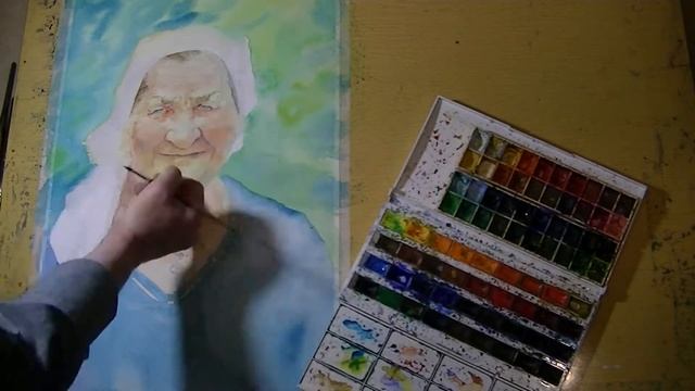 Портрет акварелью смотреть онлайн