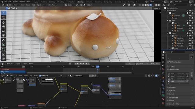 Blender 3.3 Turtle Bread смотреть онлайн