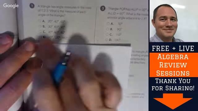 Free Summer Math Review - Live Stream #23 - Exploring Angles of Triangles смотреть онлайн