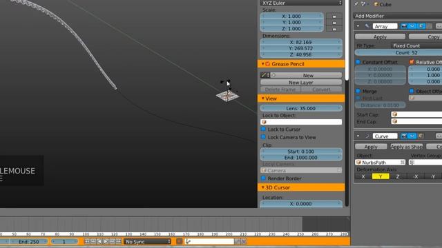 How to make rail in Blender. (Part 02) смотреть онлайн