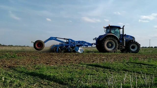 New Holland T7.315 + Lemken Rubin 10 смотреть онлайн