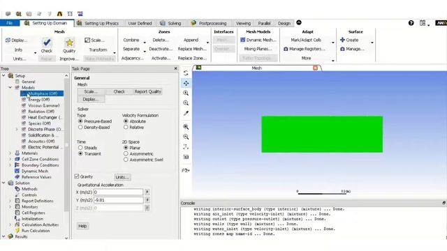 Effect of air on water jet: Eulerian multiphase flow(Ansys Fluent)-Part1 смотреть онлайн