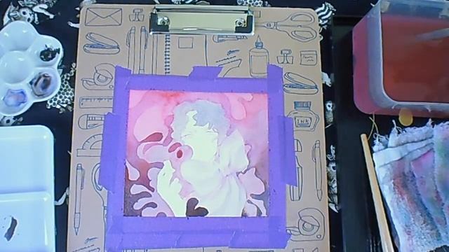Watercolor SpeedPaint using Paul Rubens -Moonlight purple- смотреть онлайн