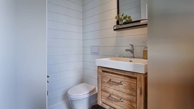 75 Cement Tile Floor And Shiplap Ceiling Bathroom Design Ideas You'll Love 🌈 смотреть онлайн